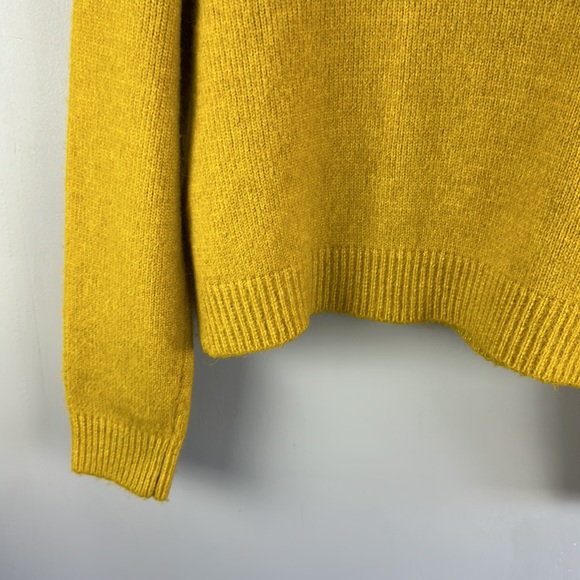 Maeve by Anthropologie Lace Collar Mustard Yellow Cardigan Size M - Picture 12 of 16